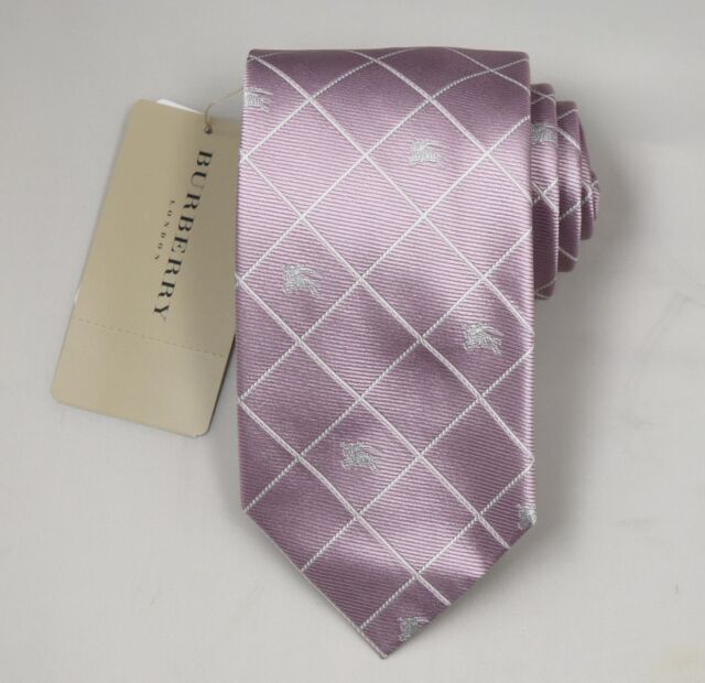 pink burberry tie