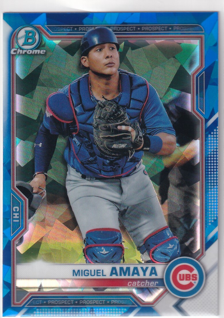 その他 Miguel Amaya Bowman chrome RC Auto /100 2021 BOWMAN CHROME SAPPHIRE RC MIGUEL AMAYA CHICAGO CUBS