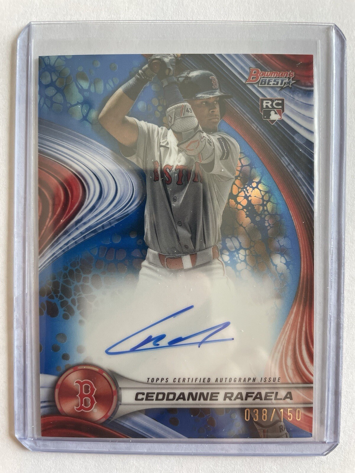 CEDDANNE RAFAELA Rookie Autograph 2024 Bowman's Best AUTO Blue #'d 38/150!!