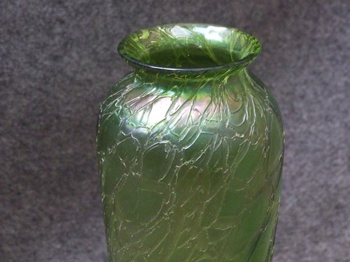 *** Kralik Glas , Vase , leider beschädigt , Jugendstil *** - Bild 12 von 12