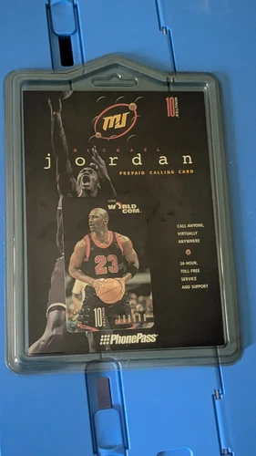 Michael Jordan 1996-98 Black Uniform Sealed WorldCom Unused Phone Card QTY