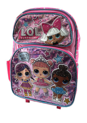 lol doll rolling backpack