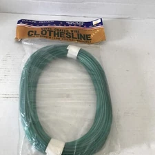 100 Ft Duraline High Strength Green Vinyl Coated Clothesline Multipurpose
