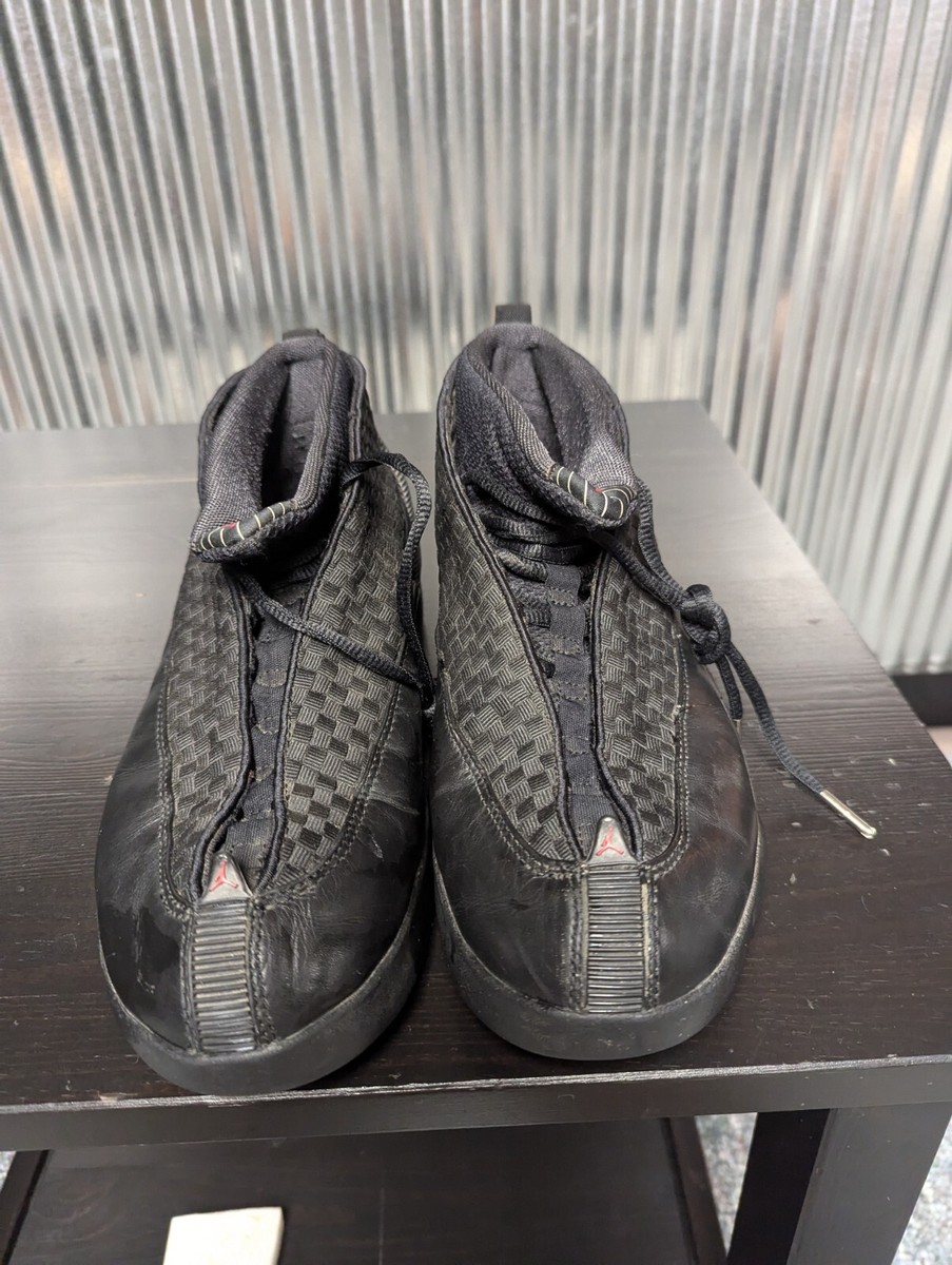Original 1999 Nike Air Jordan XV OG Stealth Black/Red 136029 