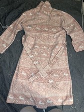 Vintage victoria Secret Pink/White Thick Bathrobe