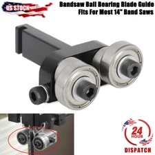 Upper or Lower Fits For Most 14" Band Saws Bandsaw Ball Bearing Blade Guide US