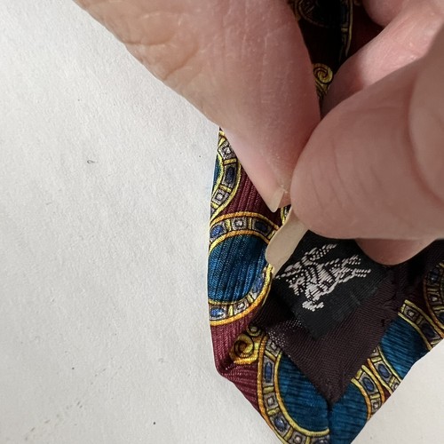 Vintage with Original Price Tag Burberry Of London 100% Silk Tie Work Wear - 第 6/10 張圖片