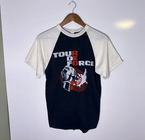 80s REO Speedwagon Tour De Force Raglan Rock Band T 1980s vintage concert t-shirt, vintage, single stitch, B+ condition