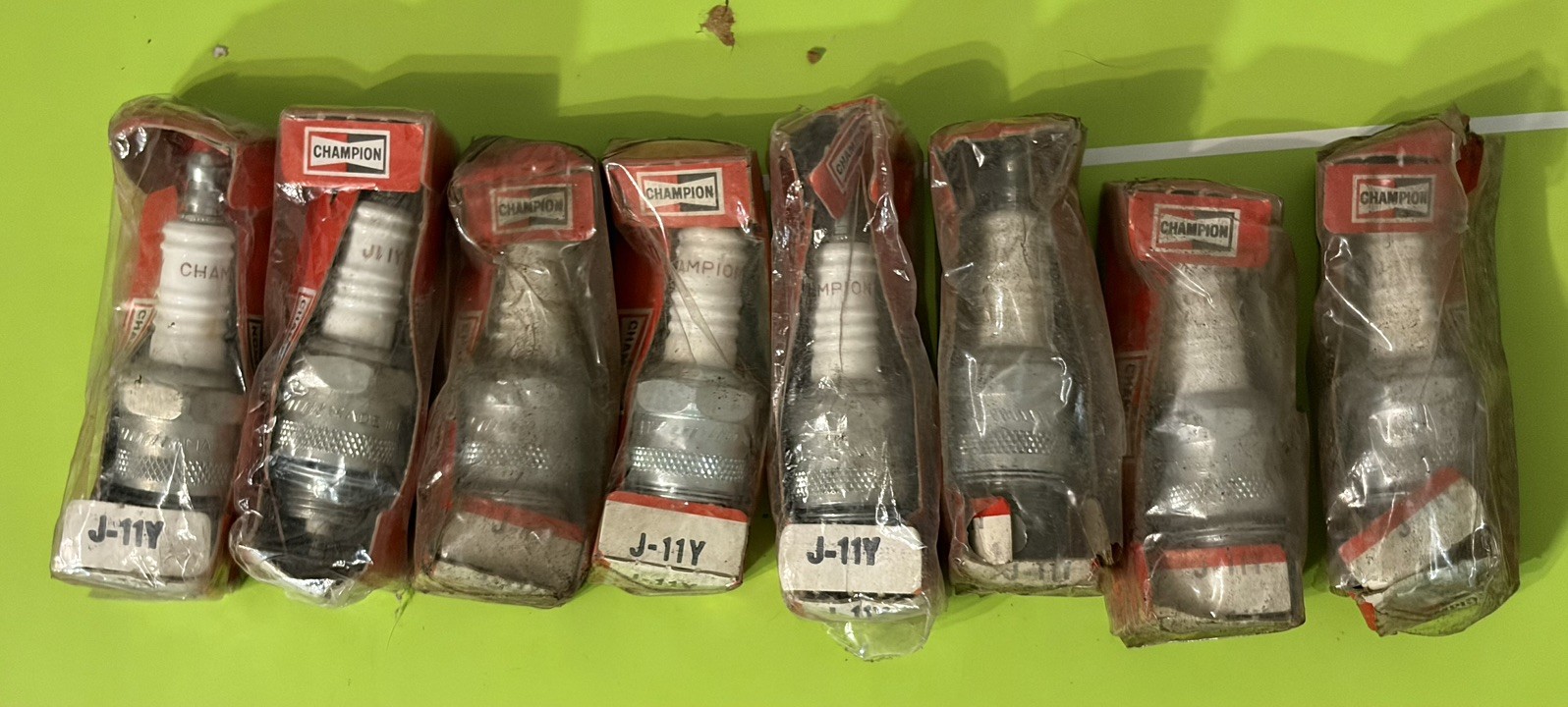8 ..NOS...Champion J-11Y Spark Plugs..Charger, Road Runner, Cuda, GTX ..etc