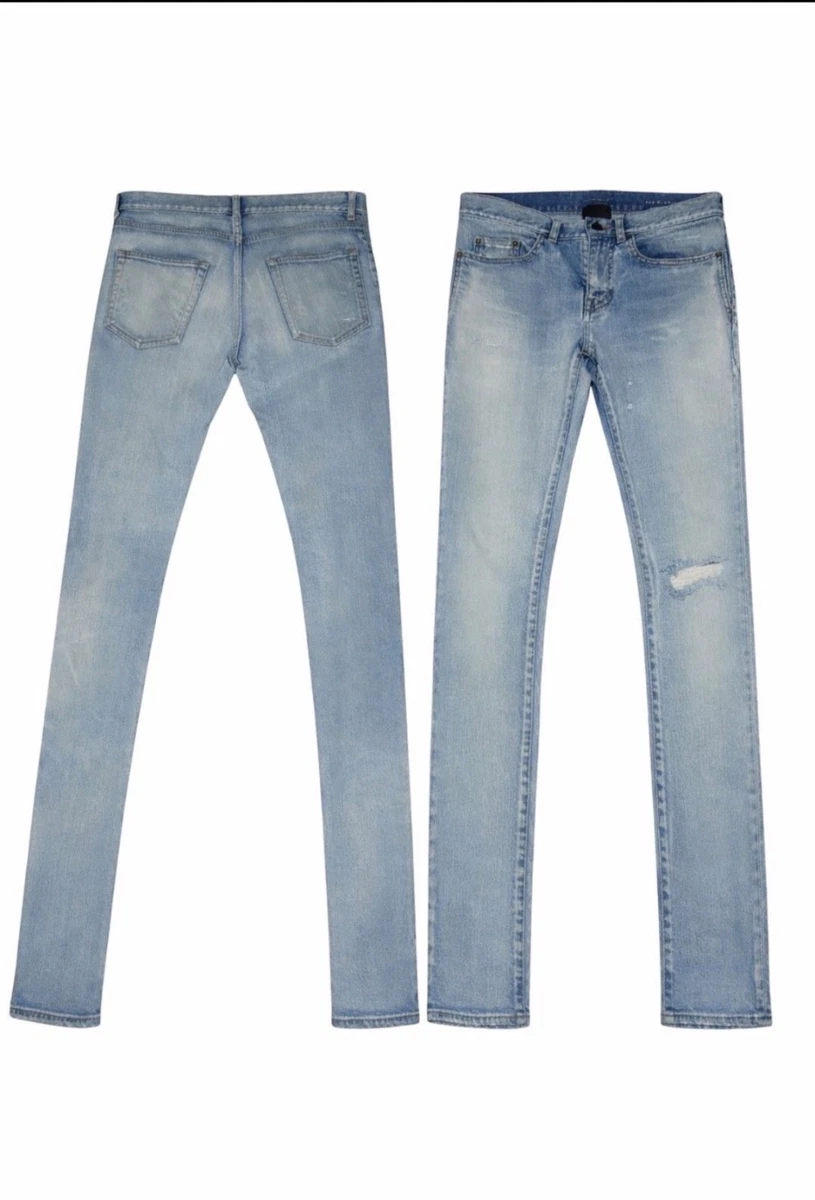 Saint Laurent Denim Regular Jeans for Men for sale | eBay