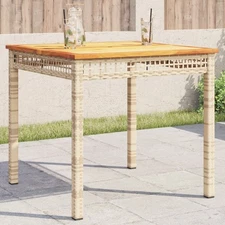 Garden Table Beige, Brown