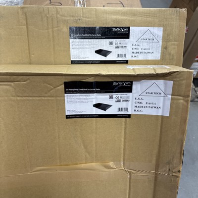 StarTech 2U Heavy Duty Fixed Server Rack Cabinet Shelf - 125lbs