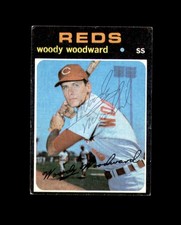 Woody Woodward Signed Original 1971 Topps Cincinnati Reds Autograph