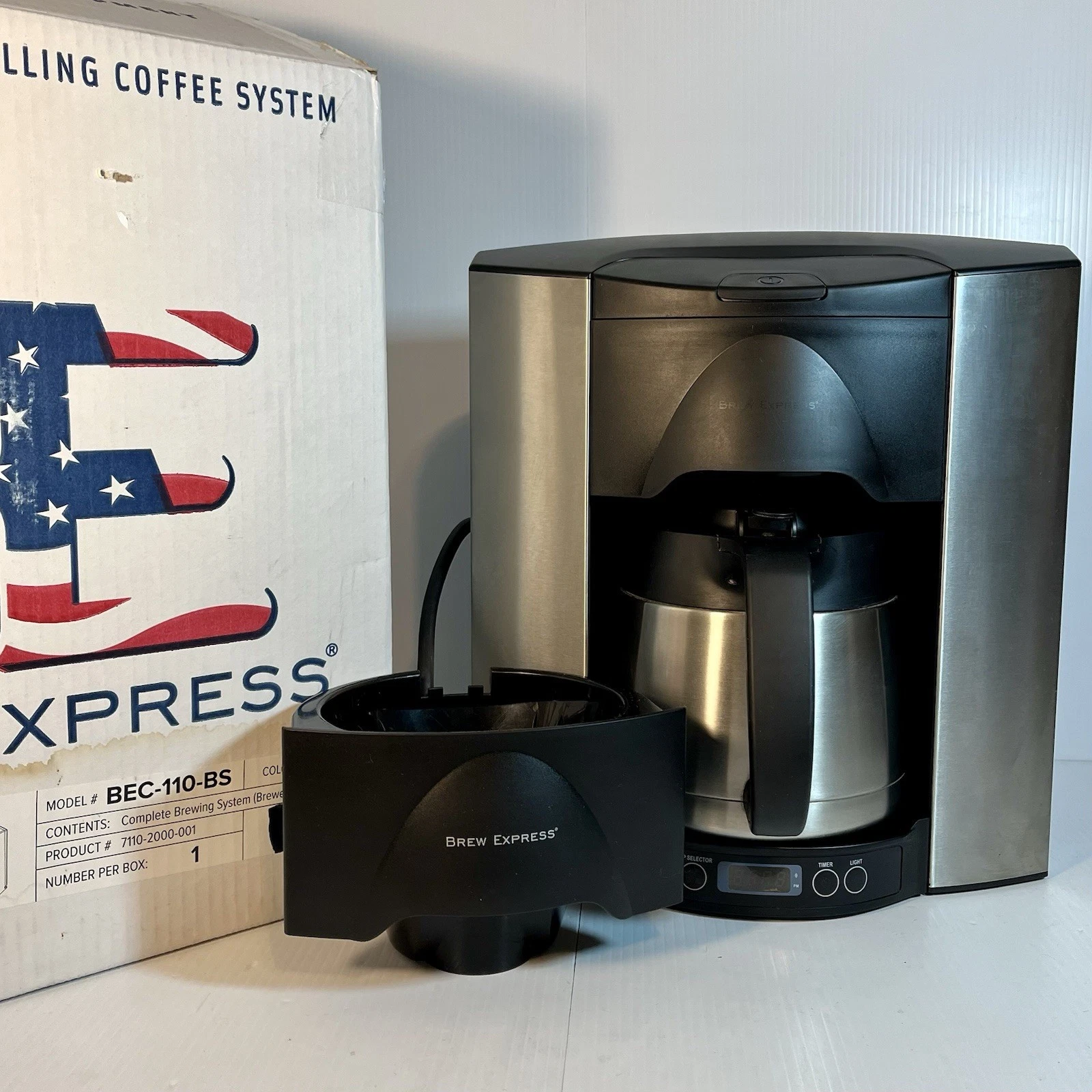 Brew Express BEC-110-BS 10-Cup Counter Top Coffee System w/Automatic Filling