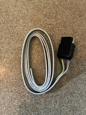 4-Way Flat 4 Pin 2 feet Trailer Light Wiring Harness Female Plug Connector