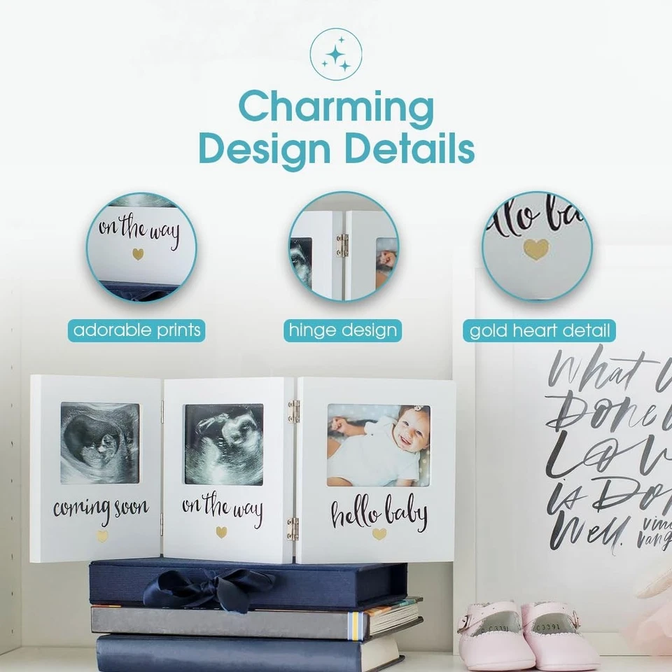 Pearhead Triple Sonograma 2.5x3.5 Pulgadas (Paquete de 1), Marco  Foto 4 de 4