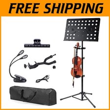 Folding Violin Stand  LED Light  Travel Case