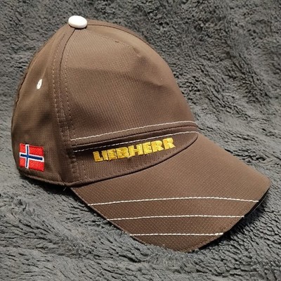 Liebherr Cranes Hat Men's Adjustable Embroidered Logo Norway Flag