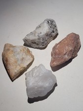 Rare Sanda Rosa, Pink Rhodazez, Honey & Cream & White Azeztulite Crystal Lot  