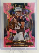 2025 Panini Select - Concourse Drake Maye #80 Pink Shock Prizm