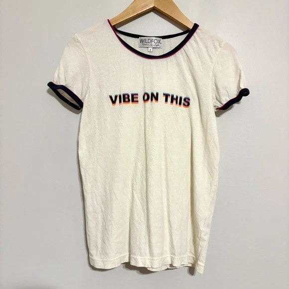 T-shirt Wildfox Couture 'Buy Me A Drink BBJ' - Taille S - Vert Vineyard