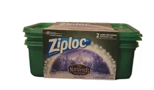 Ziploc Limited Edition Nutcracker 2 Deep Rectangle 2.25 Qt Containers & Lids