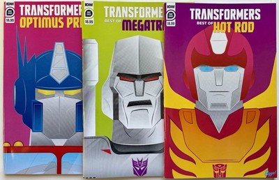 Transformers Best of Optimus Prime/Megatron/Hot Rod (2022) One-Shot x 3 IDW