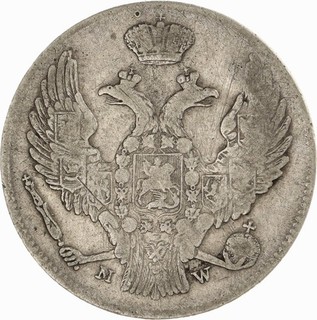 Polen Russland 2 Zlote 1839 Warszawa