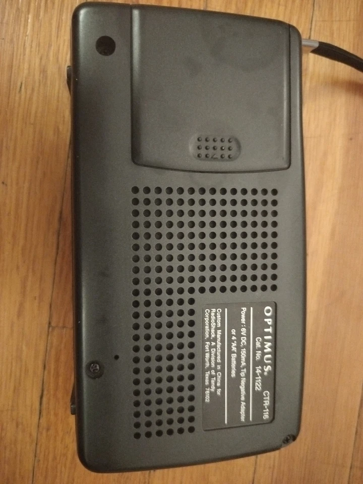 Reproductor grabadora de cinta de casete Radio Shack Optimus CTR-116 de colección probado en VOX Foto 3 de 4