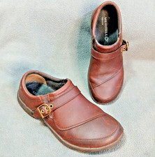 MERRELL Woodbury Brown Leather Gold Casual Shoes Womens Size 7 V.G.C...