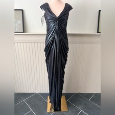   Tadashi Shoji Metallic Draped Off-Shoulder Gown  NWT  Size S  500 MSRP  