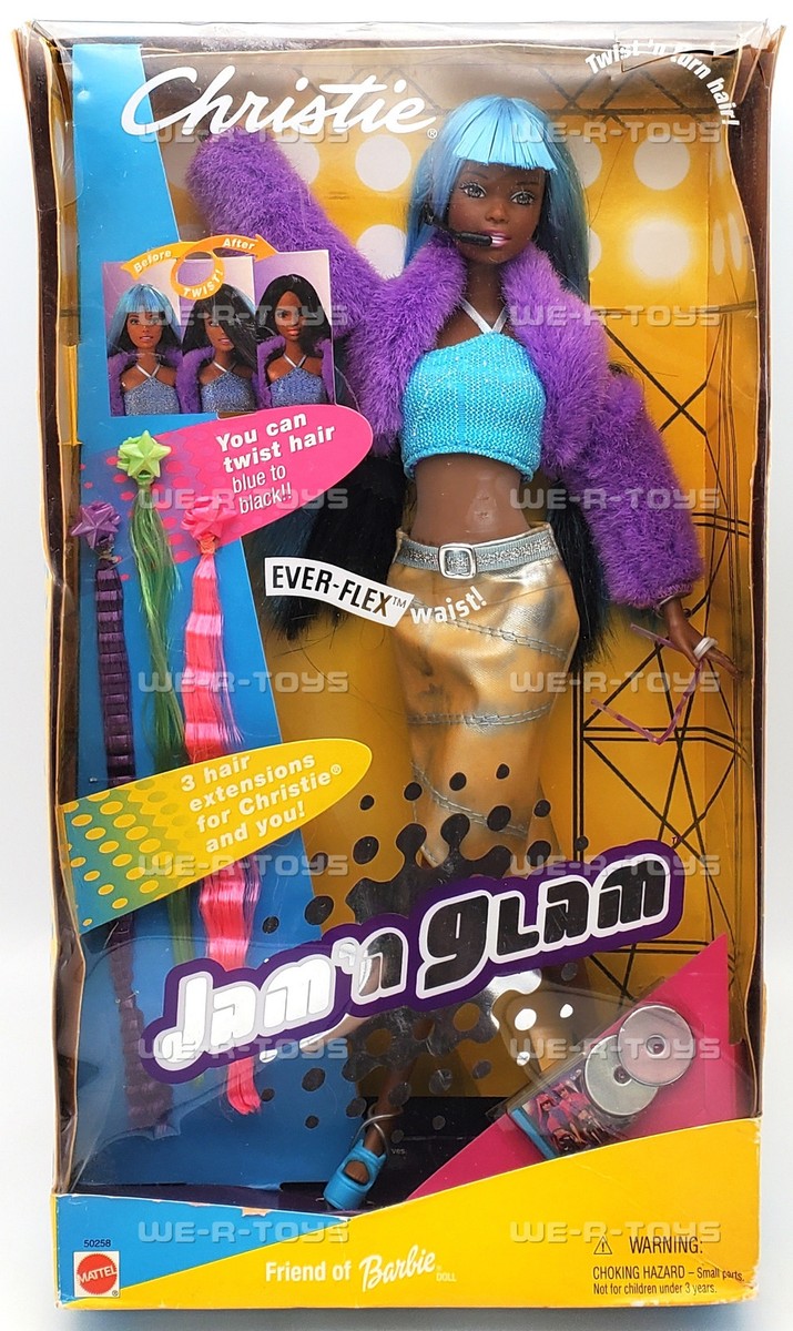 Barbie Jam'n Glam Christie African American Doll 2001 Mattel Barbie Jam'n Glam Christie African American Doll 2001 Mattel