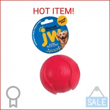 JW Pet Company iSqueak Bouncin' Baseball Dog Toy, Large (Colors Vary), multi (40