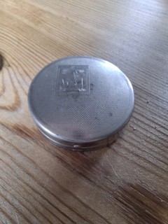 Vintage 1930s Bourjois Art Deco Egyptian Revival Rouge Pot Compact