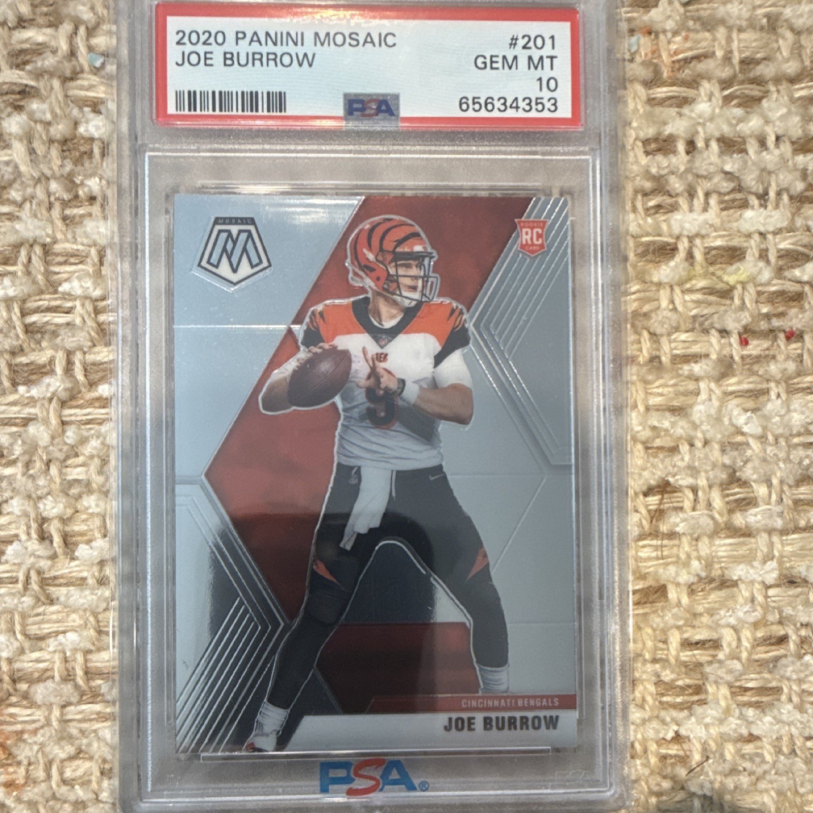 Joe Burrow Panini Mosaic #201 Base