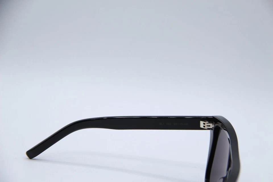 NUEVAS GAFAS DE SOL SAINT LAURENT SL 1 002 NEGRAS MONTURAS AUTÉNTICAS 59-13 Foto 3 de 4