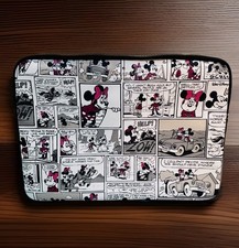 Kate Spade Disney Minnie Mickey Mouse Comic Strip Laptop Sleeve Padded Zip Cute