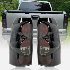 Pair Smoke Tail Lights Brake Lamps For 1999-2006 Chevy Silverado 1500 2500 3500