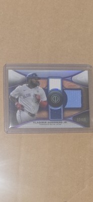 Topps 2025 Tribute Triple Relics Vladimir Guerrero Jr. TTR-VG  27/50 MEM Jersey#