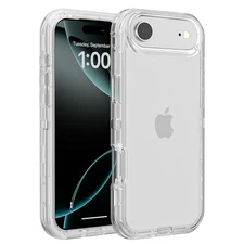 For Apple iPhone 17 Air Case Clear Heavy Duty Holster Belt Clip Cover 6.6"