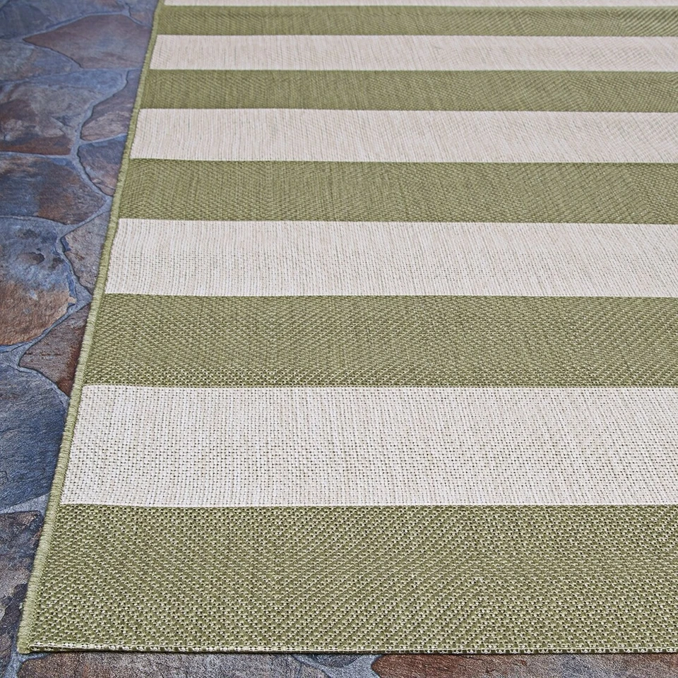 Alfombra de interior y exterior Couristan Afuera Yacht Club miel/marfil 2'2" x 11'9" Run Foto 4 de 4