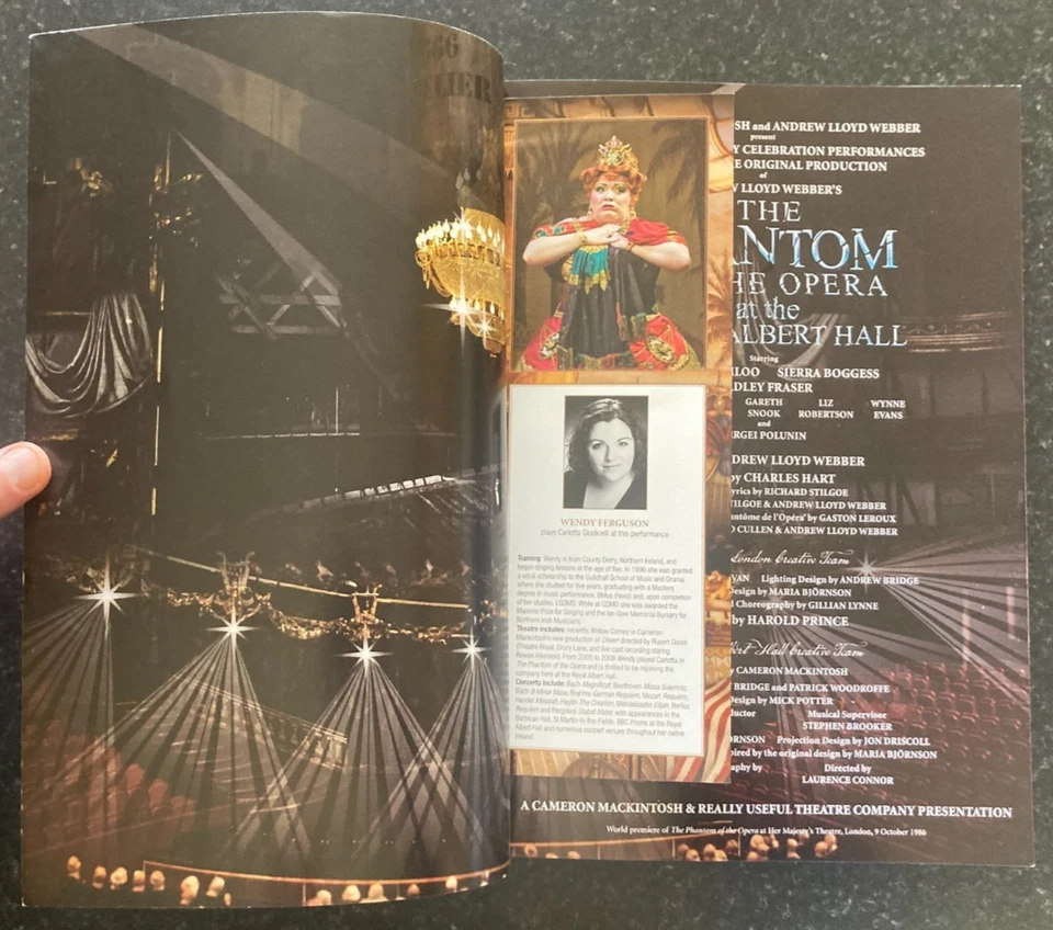 THE PHANTOM OF THE OPERA 25th Anniversary Program & Ticket 2011 Albert Hall Rare - Image 3 of 4