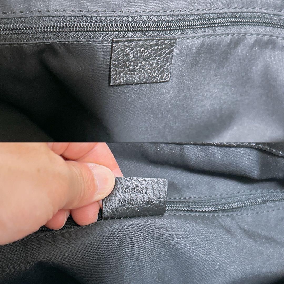 GUCCI G-pattern Canvas Tote Bag Leather Handles Excellent Condition thumbnail 9