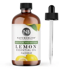 100% Pure Lemon Essential Oil Therapeutic Grade Premium Quality (4 fl. oz) wi...