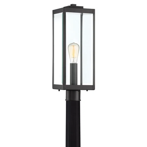 Westover 1-Light Outdoor Post Mount in Earth Black - Picture 1 of 5