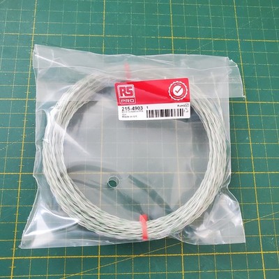 RS Pro 215-4903 Type K Thermocouple Cable/Wire, Unscreened 10 m