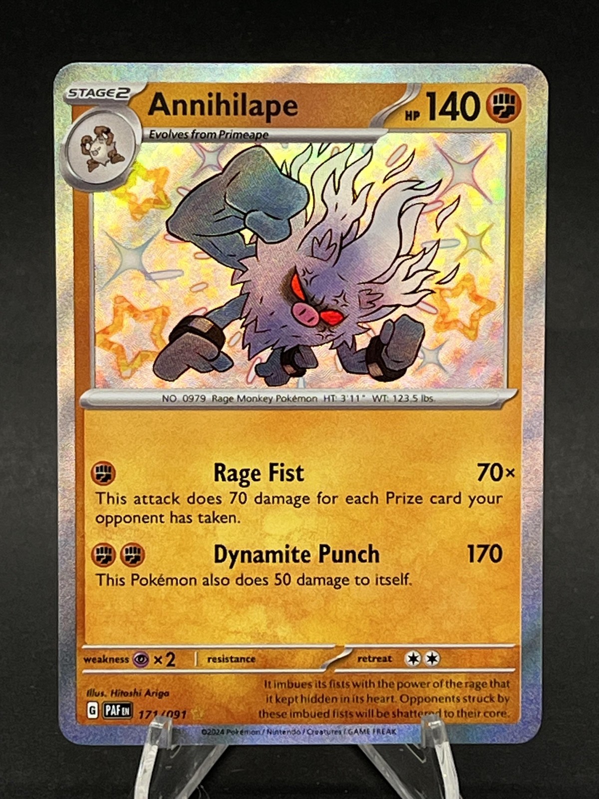 Annihilape #171/091 SV: Paldean Fates Near Mint or Better 250001