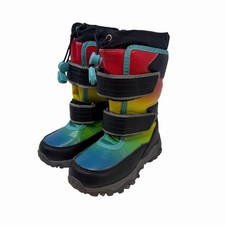 NEW Lands End Boys Waterproof Snow Boots Size 9M Kids, Multi-Color