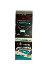 HICKMAN'S MOTEL & RESTAURANT Matchbook Matchcover - ASPERMONT, TEXAS