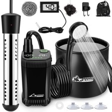 2026 Upgraded Portable Shower with Heater,5 Gal Foldable Bucket,LED Display